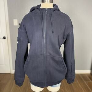 Comfrt Airplane Mode Zip Up Hoodie, Navy, S